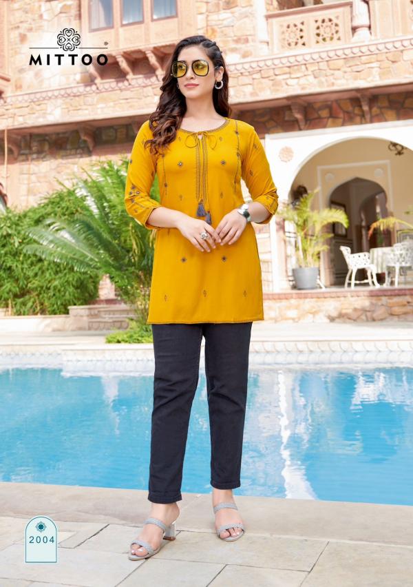Mittoo Softy Rayon Short top Collection